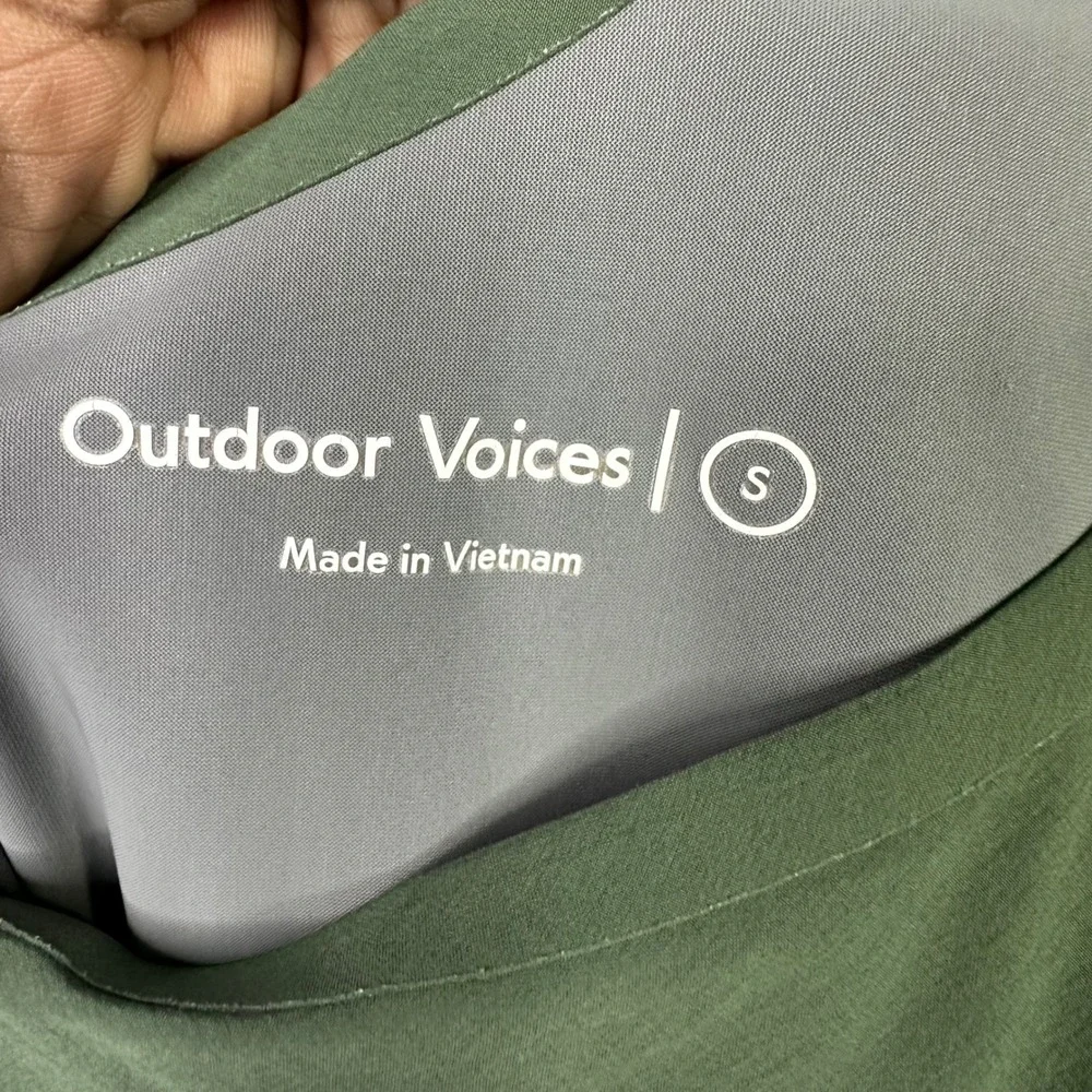 Outdoor Voices Romper Dress S Green Tennis Activewear Athleisure Minimalist Gym - Picture 5 of 8